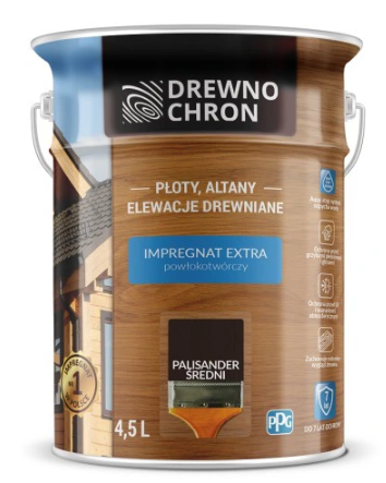 Drewnochron Extra Impregnat Powłokotwórczy Palisander Średni 4,5l