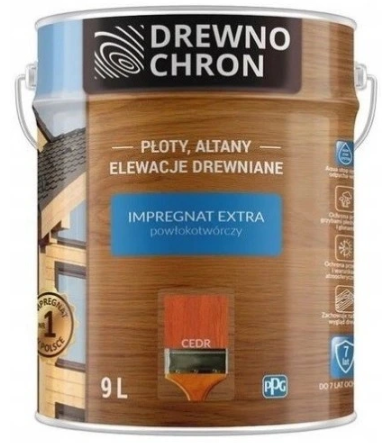 3253_5904000005810_1686840386 Drewnochron Extra Impregnat Powłokotwórczy cedr 9l