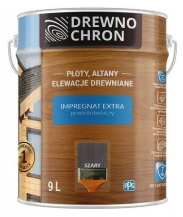 Drewnochron Extra Impregnat Powłokotwórczy Szary 9l
