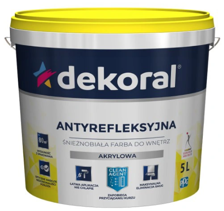 Dekoral Polinak Farba Antyrefleksyjna Akrylowa 5l