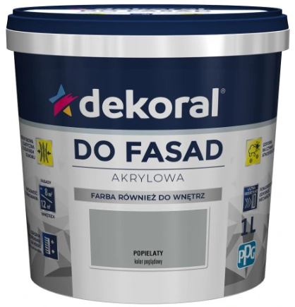 2935_5904000008569_1682089475 Dekoral Farba Fasadowa Polinit Popielaty 5l