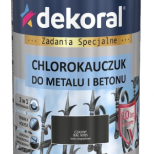 3046_5904000012436_1682089944 Dekoral Chlorokauczuk Emalia Czarny RAL 9005 0,9l
