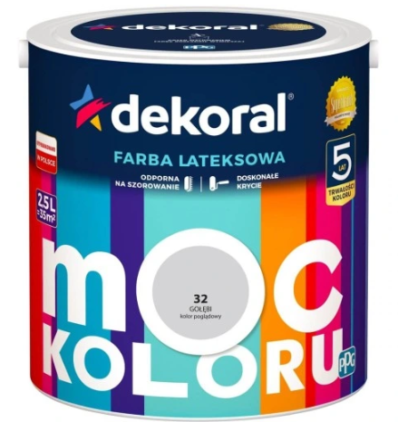 Dekoral Moc Koloru Gołębi 2.5l Akrylit W Farba