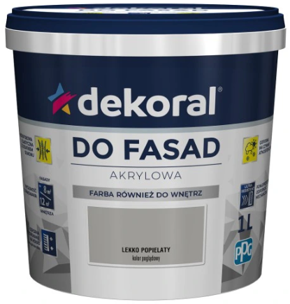 2931_5904000028482_1682089474 Dekoral Farba Fasadowa Polinit Lekko Popielaty 5l