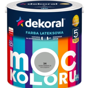 Dekoral Moc Koloru Szara Eminencja 2,5l Akrylit W Farba