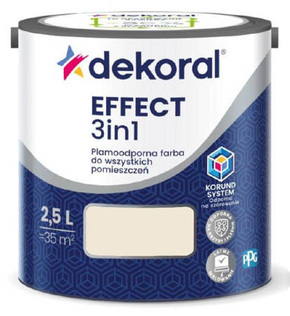 FARBA DEKORAL PLAMOODPORNA EFFECT 3IN1 DELIKATNY BEŻ 2,5L