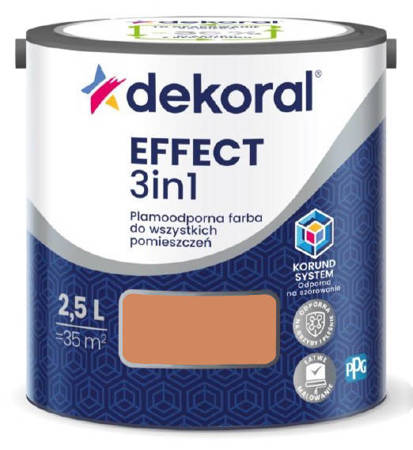FARBA DEKORAL PLAMOODPORNA EFFECT 3IN1 MIEDZIANY BRĄZ 2,5L