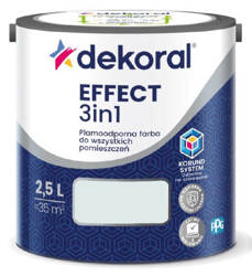 FARBA DEKORAL PLAMOODPORNA EFFECT 3IN1 SZARY NAJJAŚNIEJSZY 2,5L