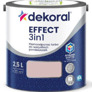 FARBA DEKORAL PLAMOODPORNA EFFECT 3IN1 RÓŻOWY PUDROWY 2,5L