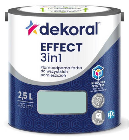 FARBA DEKORAL PLAMOODPORNA EFFECT 3IN1 MODNY SZAŁWIOWY 2,5L