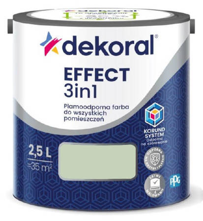 FARBA DEKORAL PLAMOODPORNA EFFECT 3IN1 PRZYTULNY SZAŁWIOWY 2,5L