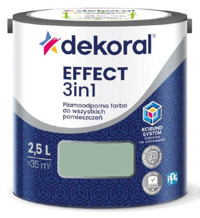 FARBA DEKORAL PLAMOODPORNA EFFECT 3IN1 MIĘTOWO-SZARY 2,5L