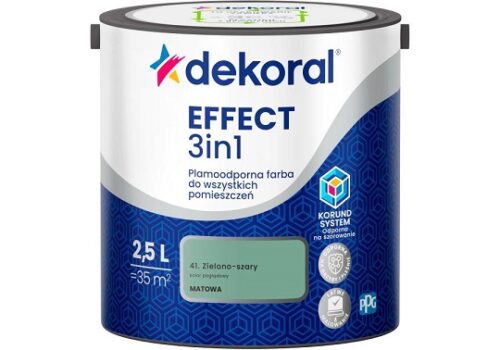 FARBA DEKORAL PLAMOODPORNA EFFECT 3IN1 ZIELONO-SZARY 2,5L