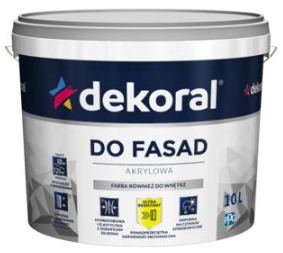 Dekoral Farba Fasadowa Polinit Biały 10l