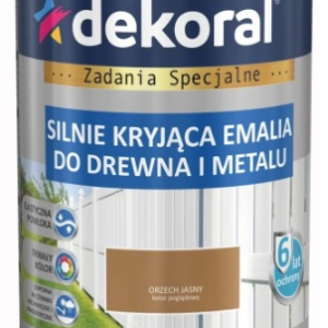 Dekoral Emakol Emalia Drewno Metal Orzech Jasny 0,9l