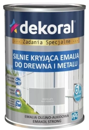 Dekoral Emakol Emalia Drewno Metal Popielaty 0,9l