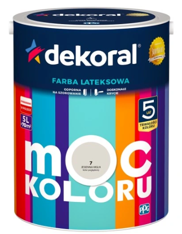 Dekoral Moc Koloru Jesienna Mgła 5l Akrylit W Farba