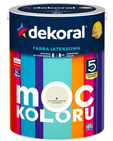 Dekoral Moc Koloru Klasyczny Alabaster 5l Akrylit W Farba KONIEC
