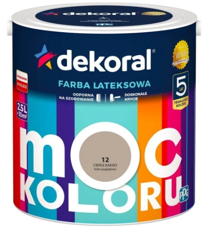 Dekoral Moc Koloru Wrzosowy Pastelowy 5l Akrylit W Farba