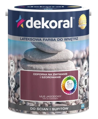 Dekoral Mus Jagodowy 5l - KONIEC Akrylit W Farba