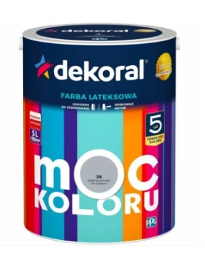 Dekoral Moc Koloru Szary Klasyczny 5l Akrylit W Farba