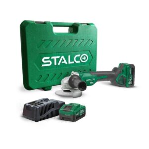 STALCO SZLIFIERKA KĄTOWA AGS20-125BL AKU. 2x4Ah S-97301